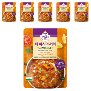 티아시아키친 치킨 마크니 커리 전자레인지용, 170g, 6개