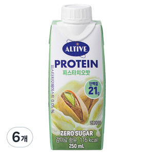 얼티브 프로틴 피스타치오맛, 250ml, 6개
