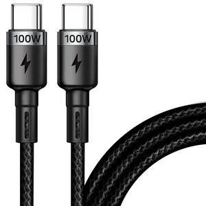 홈플래닛 E-Marker IC 칩셋 C to C PD 100W 초고속충전 케이블