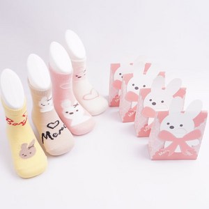 비바세븐 여아용 봉주르바니 양말 4종 선물세트