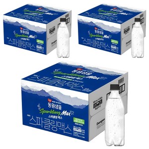동원샘물 스파클링 맥스 탄산수 무라벨, 500ml, 60개