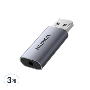 유그린 USB to 4극 사운드카드 어댑터 외장형
