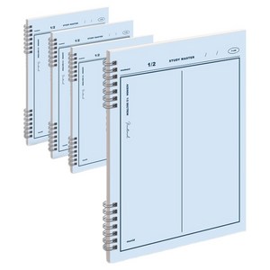 뮤니드 IS SPRING 2분할 수학 연습장, 블루, 4개