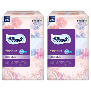 잘풀리는집 천연펄프 미용티슈 2겹, 280매입, 12개