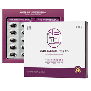 안국건강 아이원 루테인지아잔틴 플러스, 60정, 1개