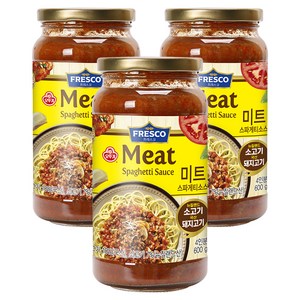 오뚜기프레스코 미트 스파게티소스, 600g, 3개