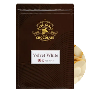 파베글라스 화이트 커버춰 리얼 초콜릿 40%, 400g, 1개