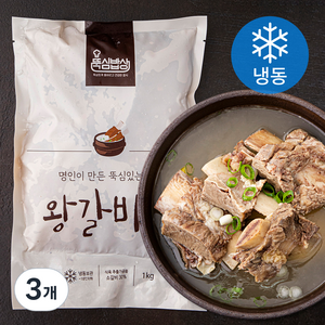 뚝심밥상 왕갈비탕 (냉동), 1kg, 3개