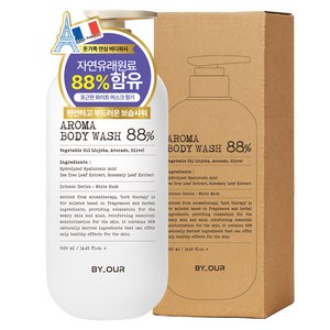 바이아우어 약산성 퍼퓸 아로마 바디워시 화이트머스크, 1.02L, 1개