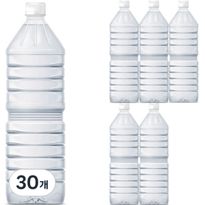 물하나 지리산 ECO 생수 무라벨, 2L, 30개