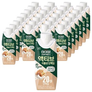 하이뮨 프로틴 밸런스 액티브 식물성 단백질, 250ml, 36개