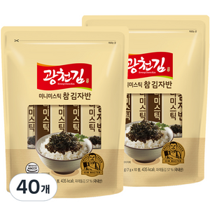 광천김 참 미니미스틱 김자반, 70g, 4개