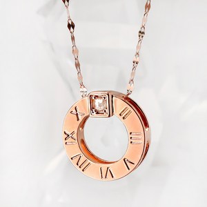 주리에떼 14K/18K 여성용 데일리 러프다이아 넘버인 금 목걸이 + 사은품 반지 + 쇼핑백