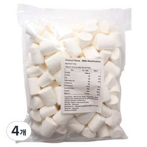 바베큐용 마시멜로, 1kg, 4개