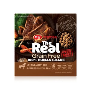 하림펫푸드 어덜트 강아지 더리얼 그레인프리 오븐베이크드 건식사료, 양, 1.6kg, 1개