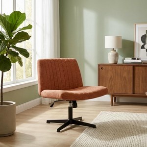 네오체어 COZY 사무/학생용 패브릭 작업용 의자, 브라운, 660 x 590 x 765~890 mm