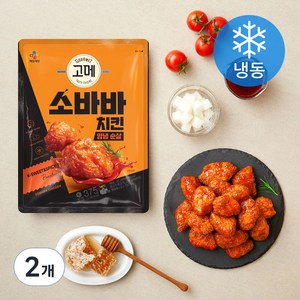 고메 소바바 치킨 양념 순살 (냉동), 375g, 2개