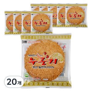 참좋은식품 국내산 가마솥의 누룽지, 200g, 20개