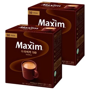 맥심 아라비카 100 커피믹스, 11.8g, 50개입, 2개