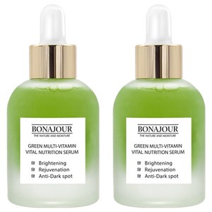 보나쥬르 그린 멀티비타민 바이탈 뉴트리션 세럼, 35ml, 2개
