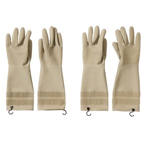 JAJU 고무장갑 36cm, 라이트베이지, FREE(one s..., 2세트