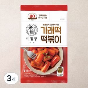 미정당 가래떡 떡볶이, 400g, 3개