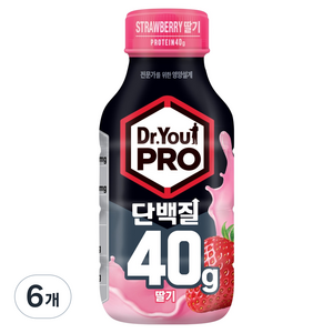 닥터유 단백질드링크 딸기 40g, 350ml, 6개