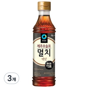 청정원 제주모슬포 멸치액젓, 750g, 3개