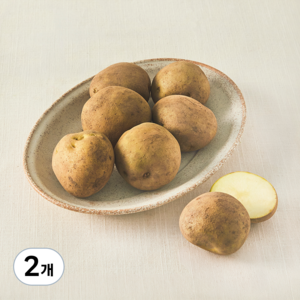 친환경 감자, 800g, 2개