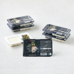 삼광 뚜껑이있는 케이퍼와 홀스래디쉬소스, 60g, 6개