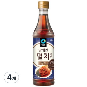 청정원 멸치골드액젓, 1kg, 4개