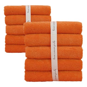 코튼하모니 호텔수건 200g 40수 코마사, 트로피컬 오렌지, 10개