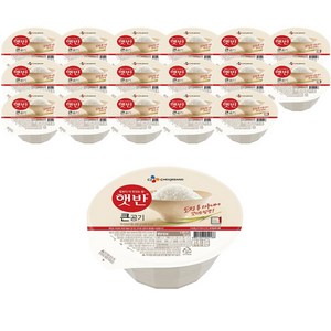 햇반 백미밥 큰공기, 300g, 18개