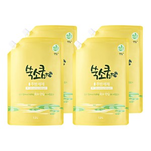 쑥소쿰 연잎 주방세제, 1.2L, 4개