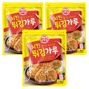 오뚜기 치킨 튀김가루, 1kg, 3개