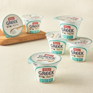 후디스 유기농 그릭요거트 달지않은 플레인, 80g, 6개