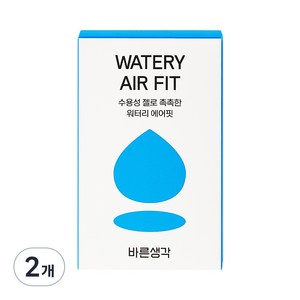 바른생각 워터리 에어핏 콘돔, 12개입, 2개