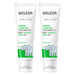 벨레다 1450 고불소 어린이 치약 스피아민트향, 50g, 2개