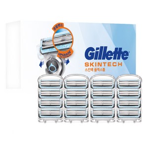 질레트 정품 스킨텍 면도날, 16개입, 1개