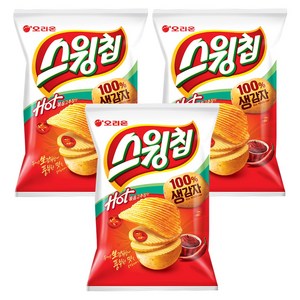 오리온 스윙칩 볶음고추장맛, 60g, 3개