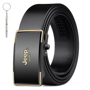 지프스피릿 남성용 캐주얼 천연 소가죽 벨트 + 케이스 + 다용도 드라이버 세트