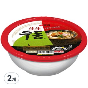 생생우동 용기, 276g, 2개