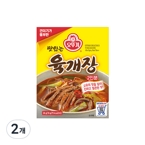 오뚜기 맛있는 육개장, 38g, 2개