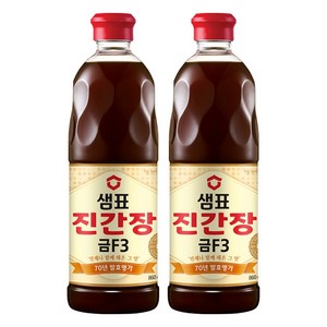 샘표 진간장 금F3, 860ml, 2개
