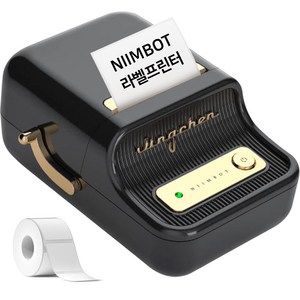 님봇 무선 라벨프린터 B21S + 라벨지 1p, 피아노 블랙, 1개