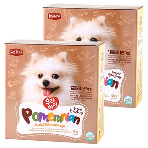 데이스포 강아지 우리아이 기능성 사료, 포메라니안, 1.8kg, 2개