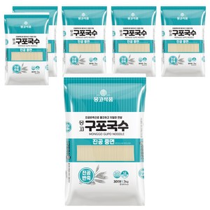 몽고간장 구포국수 진공중면, 3kg, 6개