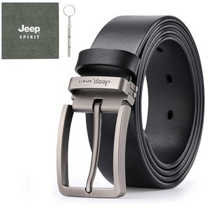 지프스피릿 캐주얼 천연 소가죽 벨트 + 지프전용케이스 세트
