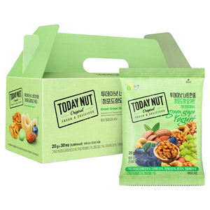 투데이넛 너트한줌 청포도향 요거트 견과세트, 600g, 1세트