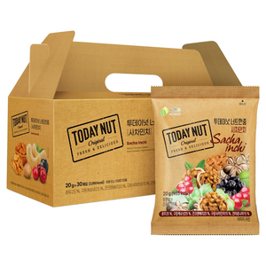 투데이넛 너트한줌 사차인치 견과 선물세트 30개입 600g, 1세트